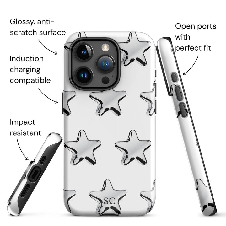 Chrome Stars iPhone Case