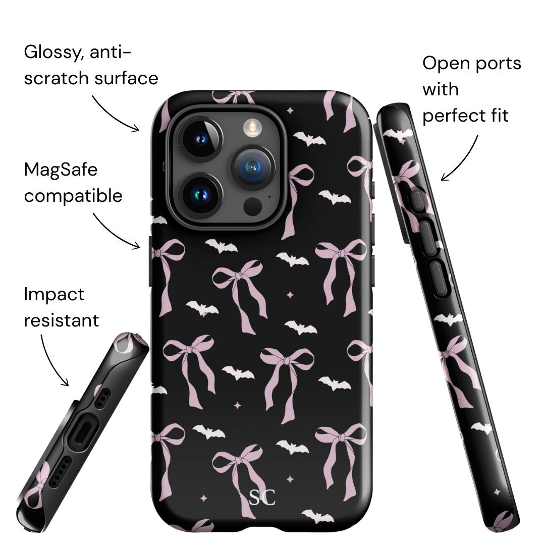 Bows & Bats iPhone Case