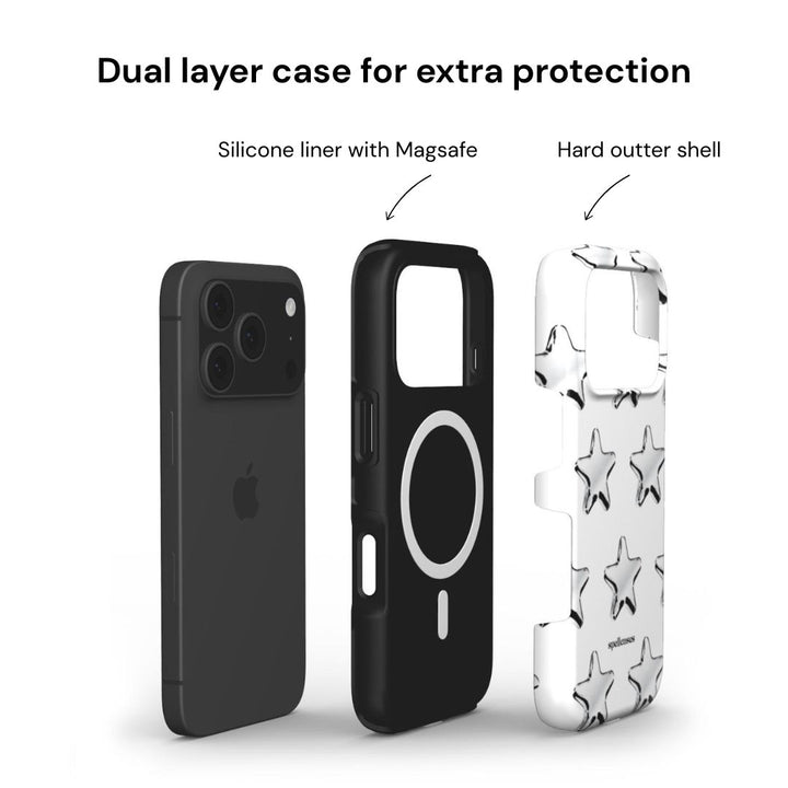 Chrome Stars iPhone Case