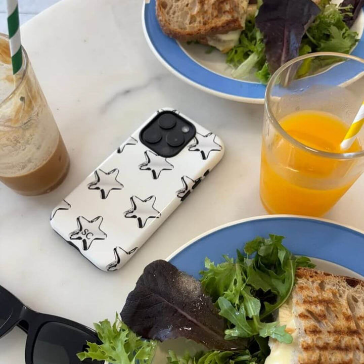 Chrome Stars iPhone Case