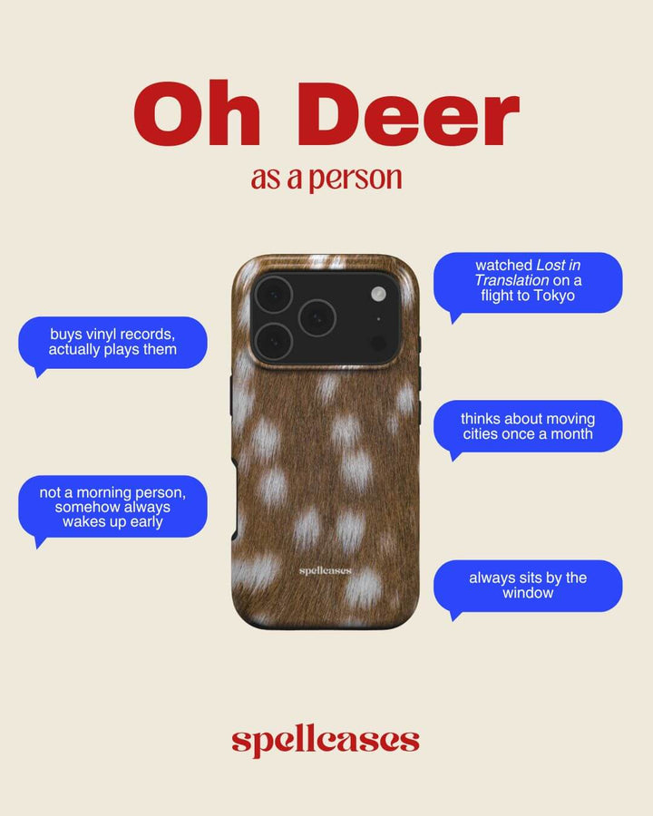 Oh Deer iPhone Case