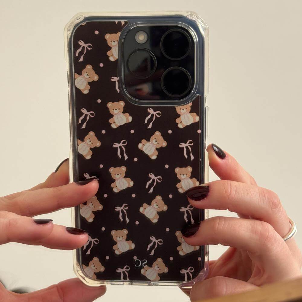 BOW TEDDY iPhone case – Spell Cases BOW TEDDY iPhone case – Spell Cases