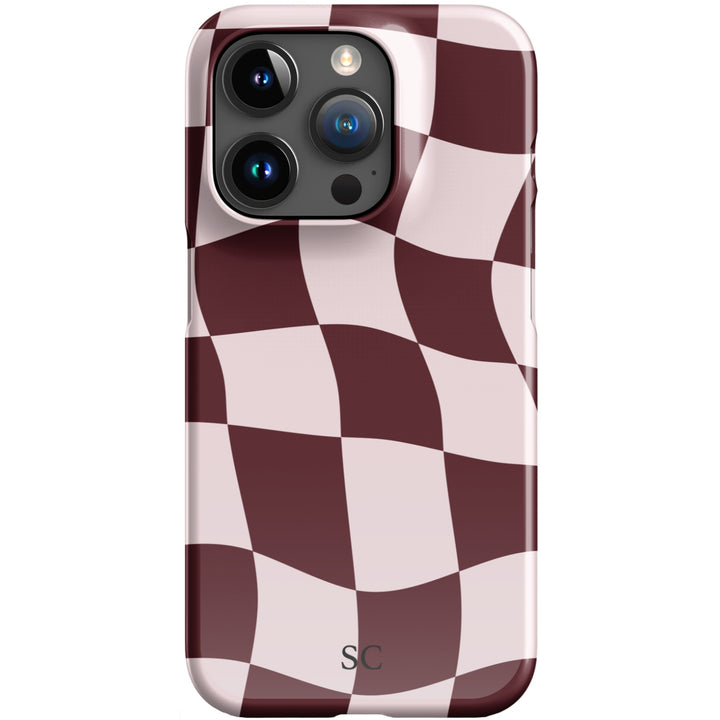 BURGUNDY TWIST iPhone Case