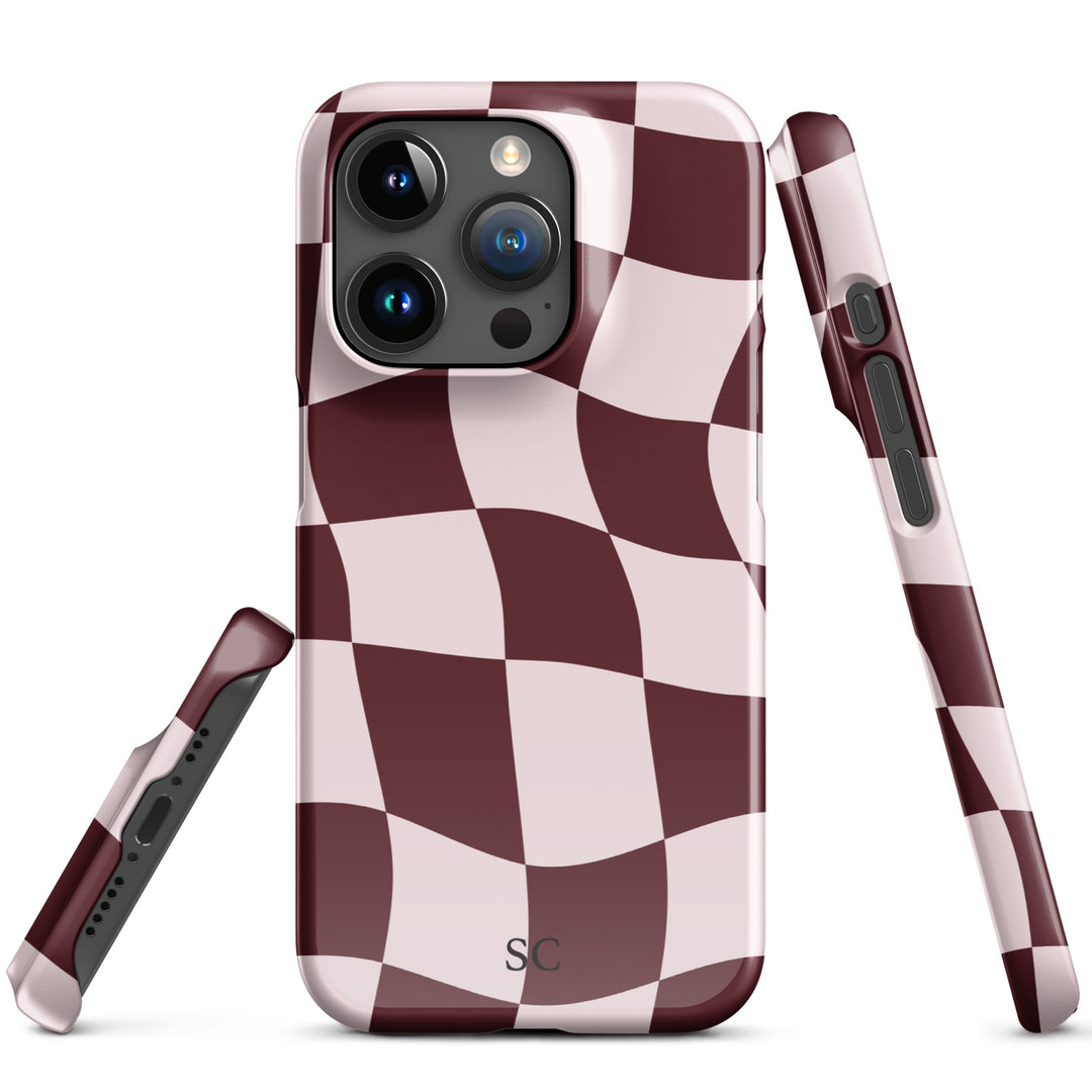 BURGUNDY TWIST iPhone Case