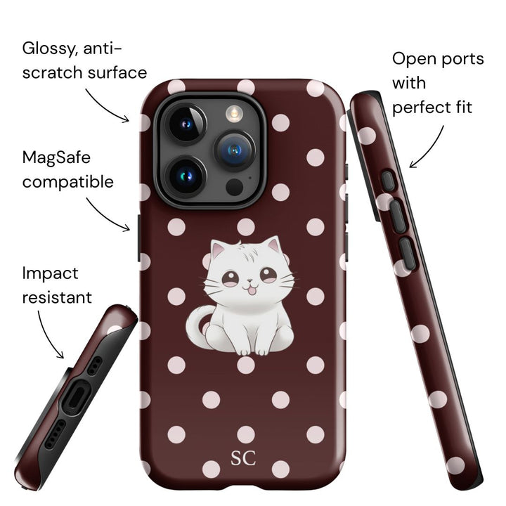 Kitty Dots iPhone case