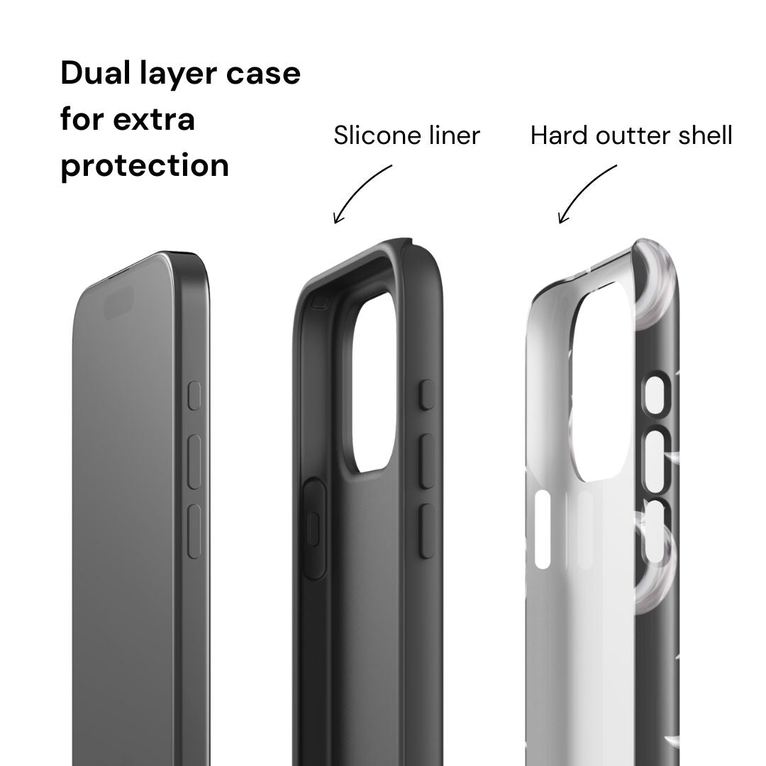 Moon Steel iPhone case
